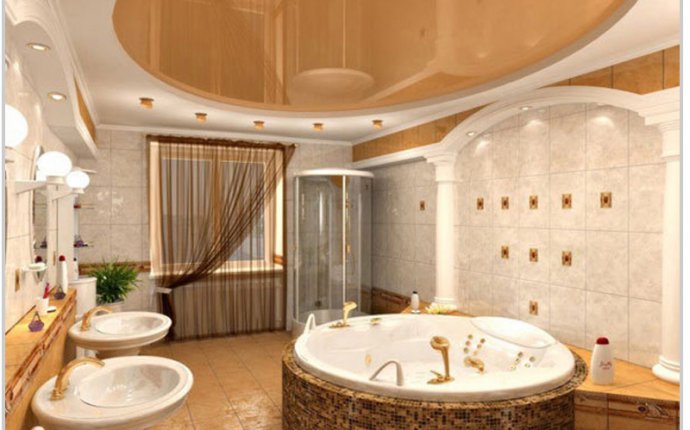 Красивый Дизайн Ванных Комнат в Частных Домах