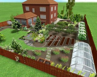Приусадебный участок: планировка сада и огорода в компьютерной программе