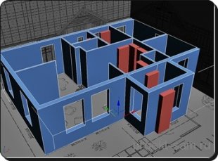 проект дома в программе 3DsMax