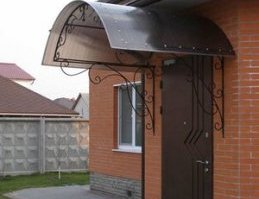 Как сделать козырек над крыльцом своими руками Виды козырьков и навесов: конструкция, материалы, формы
